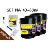 SET na 40-60m2 (65kg) - 3xTekutá guma ALFEMA TG500 hnedá 20 kg, 1x Penetrácia ALF PR40 5kg, náradie
