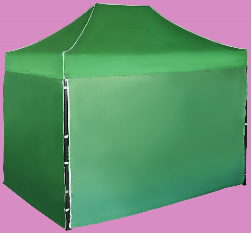 Expodom Párty stan 2x3m - oceľový, Zelená, 4 bočné plachty
