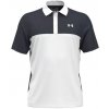 Pánske golfové tričko Under Armour Perf 3.0 Colour Block Čierna/Ružová 3XL