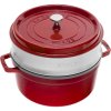 Staub Hrniec okrúhly 26 cm 5,2 l červený s parákom