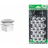 AMIO sada krytiek pre skrutky kolies 21mm – chromové