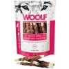 Pamlsok Woolf Dog Duck and Rawhide Twister 100g
