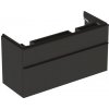 GEBERIT SMYLE SQUARE 118,4 x 47 x 61,7cm skrinka pod dvojumývadlo so zásuvkami, láva matná, 500.356.JK.1