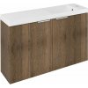 Sapho LATUS X umývadlová skrinka s umývadlom 80x54,5x22cm, dub Sherwood LT110-SET05