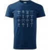 Typy stožiarov vysokého napätia - Klasické pánske tričko vyššej gramáže - 3XL ( Polnočná modrá )