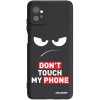 Picasee silikónový čierny obal pre Motorola Moto G32 - Angry Eyes - Transparent