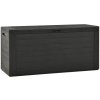 vidaXL Záhradný úložný box antracitový 116x44x55 cm