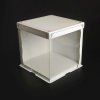 Cake star Tortový box biely s 2 oknami 23,5x23,5x24 cm