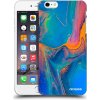 Picasee silikónový čierny obal pre Apple iPhone 6 Plus/6S Plus - Rainbow