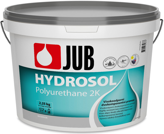 HYDROSOL Polyurethane 2K - vodoodpudivý dvojkomponentný náter bezfarebný 2,25 kg