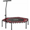 Neo-Sport 1104 Fitness trampolína s riadidlami 127 cm – šesťhranná, červená