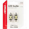 AMIO LED žiarovky Festoon CANBUS 12/24 V SV 36 mm číre, 2 ks 9901578