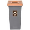 Igotrend, 719006 Kôš na triedený odpad 53 l, FIT BIN sivo/hnedý