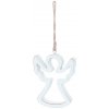 MagicHome Dekorácia Vianoce Woodeco Anjel bal. 5 ks 11x14 cm