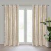 Hotový záves RENIA svetlobéžový / šampanské - na priechodkách