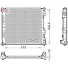 Chladič motora DENSO DRM43017