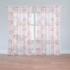 Sablio Záclony Ružové hviezdy: 2ks 150x250cm