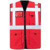 Korntex Wismar Multifunkčná reflexná pracovná vesta KX165 Red 4XL
