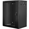LANBERG WF01-6415-10B wall-mounted rack 19inch demounted flat pack 15U/600x450mm black