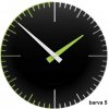 Designové hodiny 10-025 CalleaDesign Exacto 36cm (více barevných variant) Barva černá klasik-5 - RAL9017