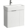 Laufen Spodná skrinka pod umývadlo 60 cm, 2 dvierka, biela lesklá H4025521102611