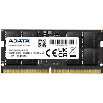 Adata DDR5 SO 16GB 4800MHz CL40 (1x16GB) AD5S480016G S