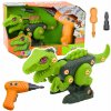 LeanToys Dinosauří šroubovák Zelená vrtačka DIY LEAN hračky