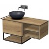 Kúpeľňová skrinka pod umývadlo Naturel Oxo 110x50 cm dub halifax OXO110L601ZKDL