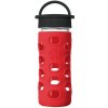 Sklenená fľaša Lifefactory 350 ml Apple Red