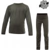 Detský merino set Sensor Merino Air tričko + spodná bielizeň olivovo zelená 100