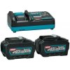 MAKITA 40V Sada akumulátorov 2x5,0Ah + nabíjačka DC40RA 1911V6-0 + Darček káva