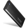 AXAGON EEM2-SB2, USB-C 3.2 Gen 2 - M.2 NVMe & SATA SSD kovový RAW box, bezšroubkový, černý Axagon