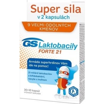 GS Laktobacily Forte 21 40 kapsúl