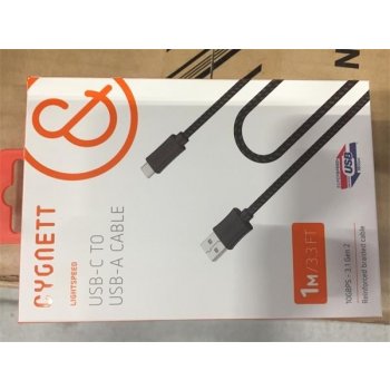 Cygnett CY2046PCUSA USB-C/USB-A, 1m, černý