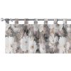 Dekoria Krátky záves na pútkach, svetlé kvety na sivom podklade so svetlo ružovou a béžovou, 260 x 40 cm, Gardenia, 142-13