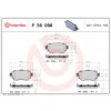Sada brzdových platničiek, vždy 4 kusy v sade BREMBO P 56 098 (P56098)