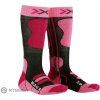 X-Bionic Ski Junior 4.0 Lyžiarske ponožky Anthracite Melange/Fluo Pink