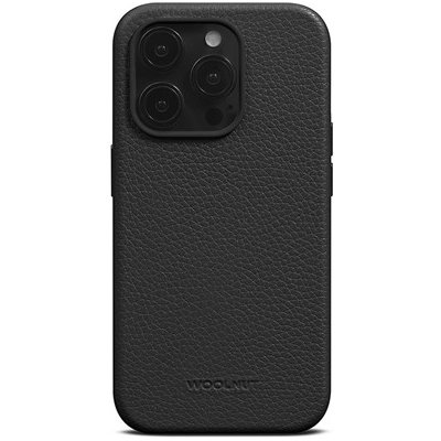 Woolnut Leather Case for iPhone 15 Pro - čierne