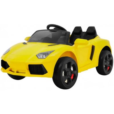 JOKO Elektrické autíčko Future, penové odpružené kolesá, MP3, diaľkové ovládanie, žlté