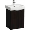 Laufen Základná skrinka pod umývadlo 41,5 cm, závesy vľavo, tmavohnedý jilm H4021111102631