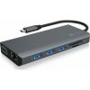 Icy Box IB-DK4070-CPD dokovacia stanica pre notebook 12v1 čierna / 4X USB A + USB-C / 2x HDMI + VGA / 1x RJ45 / dopredaj (IB-DK4070-CPD)