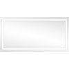 Obdĺžnikové LED zrkadlo s okrajom 120x60 cm