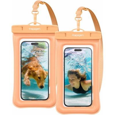 Puzdro na mobil Spigen Aqua Shield WaterProof Floating Case A610 2 Pack Apricot (ACS06018)