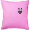 Ukrajina trojzubec prsník - Vankúš 50x50 - 50x50 - Vrátane výplne ( Ružová )