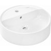 HANSGROHE Xuniva S okrúhla umývadlová misa s otvorom, s prepadom, priemer 450 mm, biela, 60169450