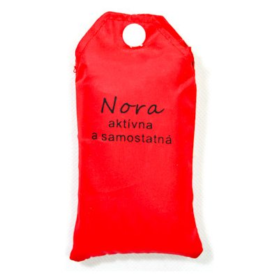 Nákupná taška s menom NORA - aktívna a samostatná