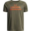 Under Armour B Tech Split Wordmark Ss Tee 1383010-390 zelené