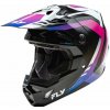 FLY RACING prilba FORMULA CP, FLY RACING - USA (bílá/černá/fialová) - 2XL