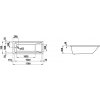 Vstavaná vaňa LAUFEN PRO, 170cm 70cm 160l bočný
