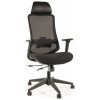 Signal Ergonomická stolička ERGON čierne látka 64 cm x 112-122 cm x 49-54 cm